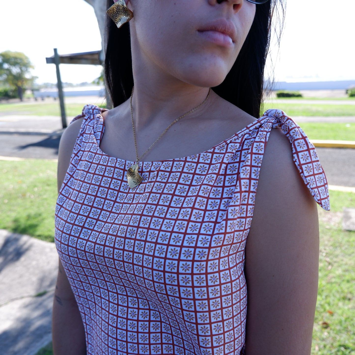 Rectangular necklace